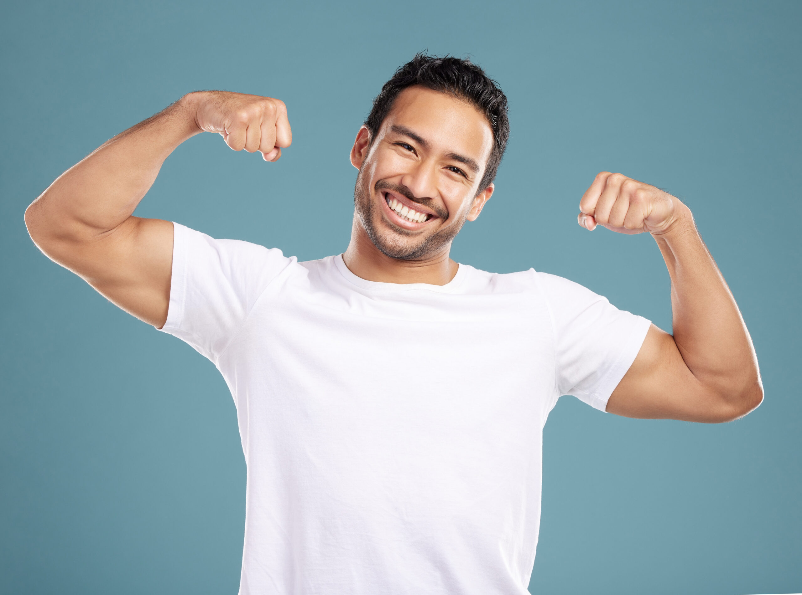 handsome young mixed race man flexing his biceps w 2025 04 06 11 11 09 utc scaled
